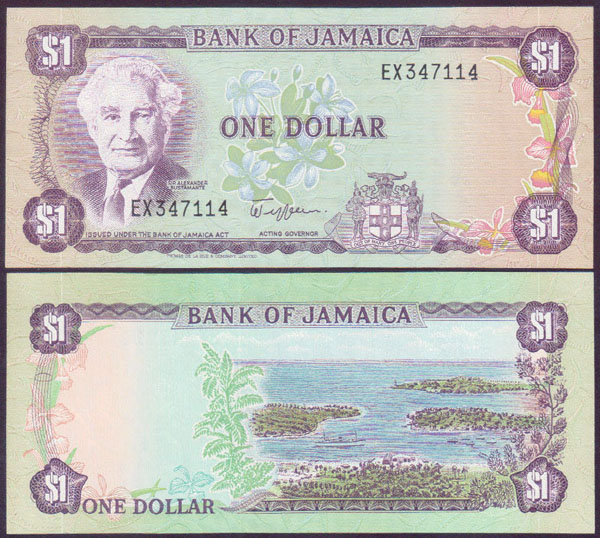 1982-86 Jamaica $1 (Unc) L000830